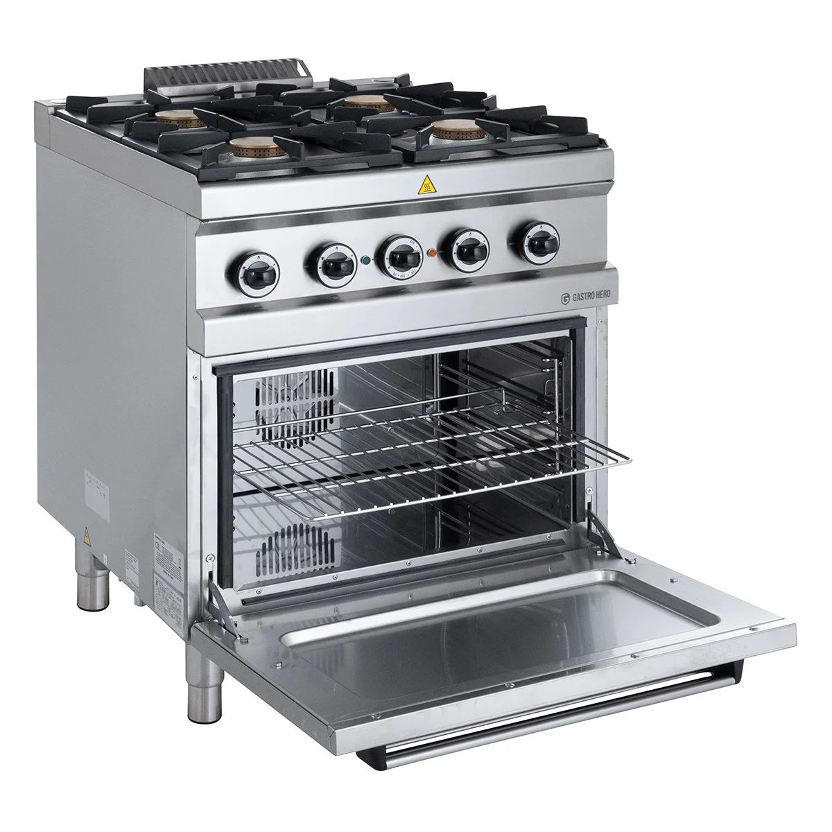Cuisinière à gaz Série 700 - 70/70 avec four électrique, chaleur tournante - 4 feux - 30,6 kW
