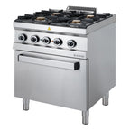 Cuisinière à gaz Série 700 - 70/70 avec four électrique, chaleur tournante - 4 feux - 30,6 kW