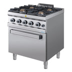Cuisinière à gaz Série 700 - 70/70 avec four à gaz - 4 feux - 34 kW
