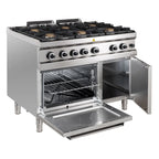 Cuisinière à gaz Série 700 - 110/70 avec four à gaz - 6 feux - 48 kW