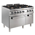 Cuisinière à gaz Série 700 - 110/70 avec four électrique - 6 feux - 42 kW
