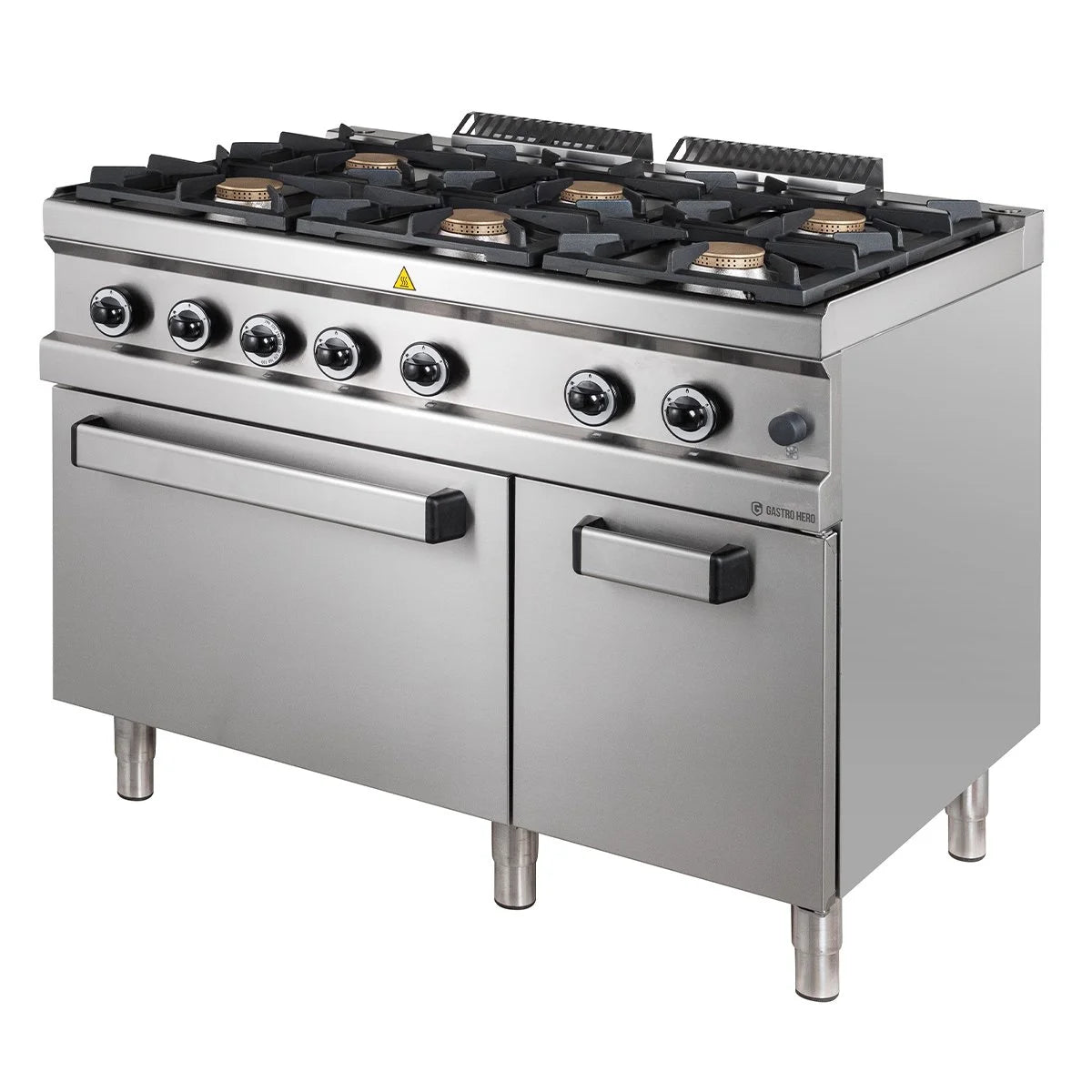 Cuisinière à gaz Série 700 - 110/70 avec four électrique - 6 feux - 42 kW