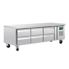 Table réfrigérée GN Polar Série U avec 6 tiroirs 317L