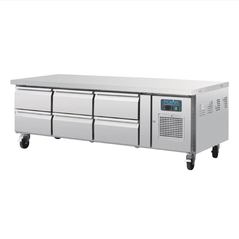 Table réfrigérée GN Polar Série U avec 6 tiroirs 317L