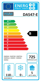 Table réfrigérée GN Polar Série U avec 4 tiroirs 314L