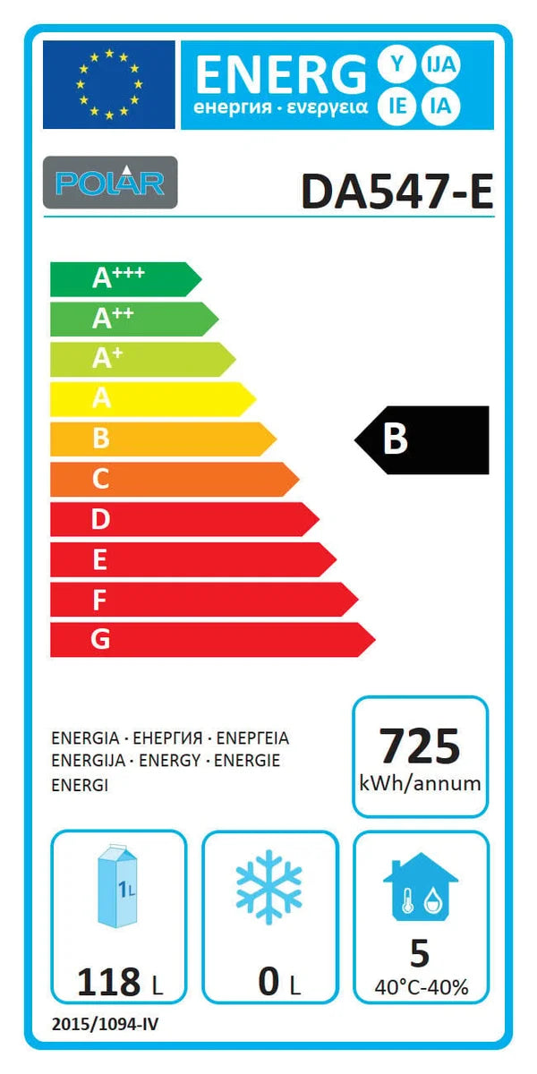 Table réfrigérée GN Polar Série U avec 4 tiroirs 314L