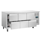 Table réfrigérée GN Polar Série U avec 6 tiroirs 465L