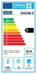 Table réfrigérée GN Polar Série U avec 6 tiroirs 465L