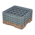 Cambro Panier lave-verres beige à 25 compartiments hauteur max. des verres 21,5 cm