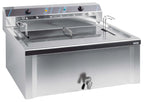 Friteuse professionnelle électrique pour beignets 37 litres avec robinet de vidange, 400 V