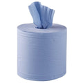 Rouleaux d’essuie-mains Jantex bleus, 2 plis - 6 rouleaux