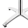 Bolero Piètement de table avec base à 4 branches en aluminium 680 mm