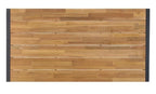 Table rectangulaire en acier et bois d’acacia Bolero de style industriel