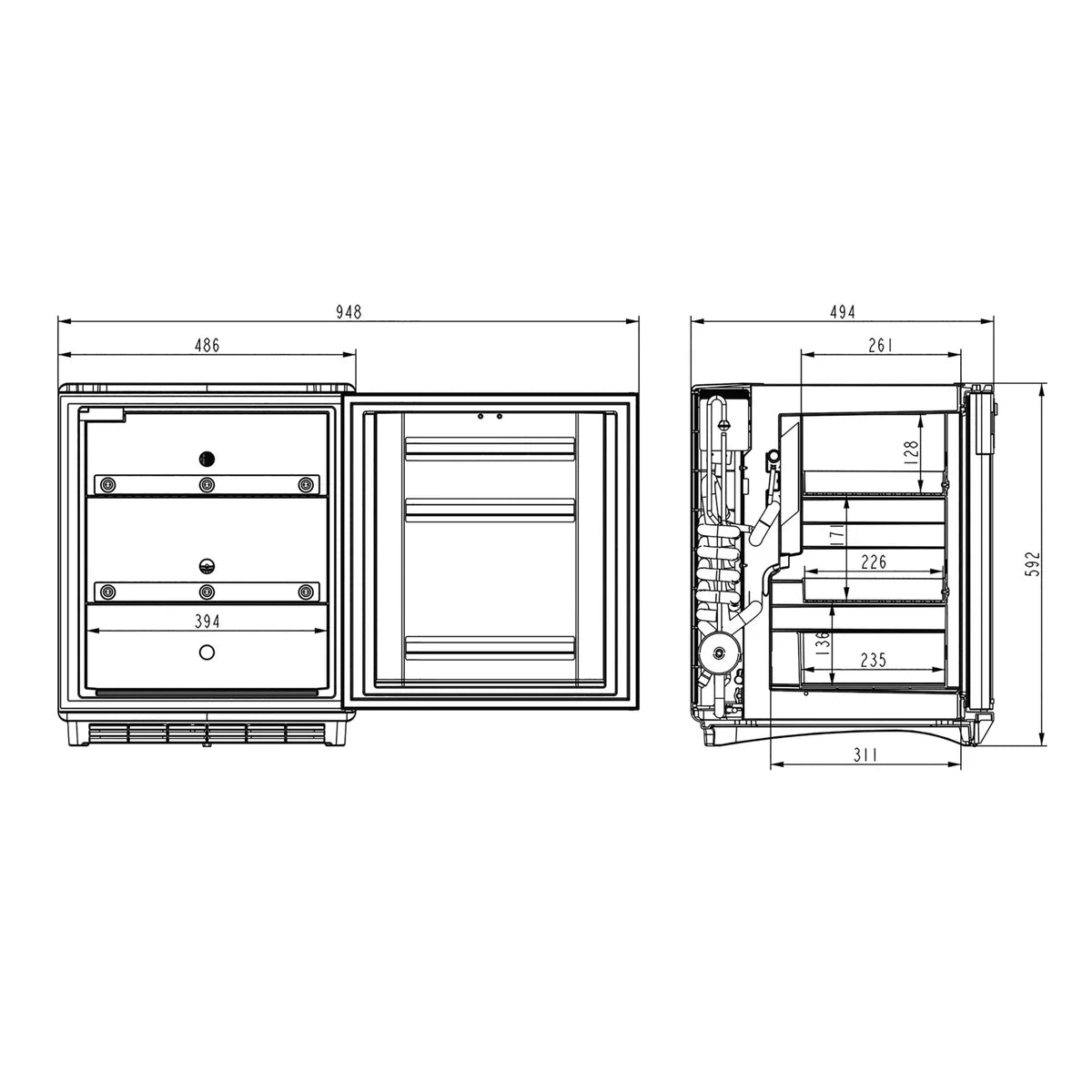 Réfrigérateur à médicaments Dometic DS 601H