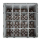Cambro Panier lave-verres beige à 16 compartiments hauteur max. des verres 25,7 cm