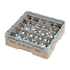 Cambro Panier lave-verres beige à 25 compartiments hauteur max. des verres 9,2 cm