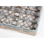 Cambro Panier lave-verres beige à 25 compartiments hauteur max. des verres 9,2 cm