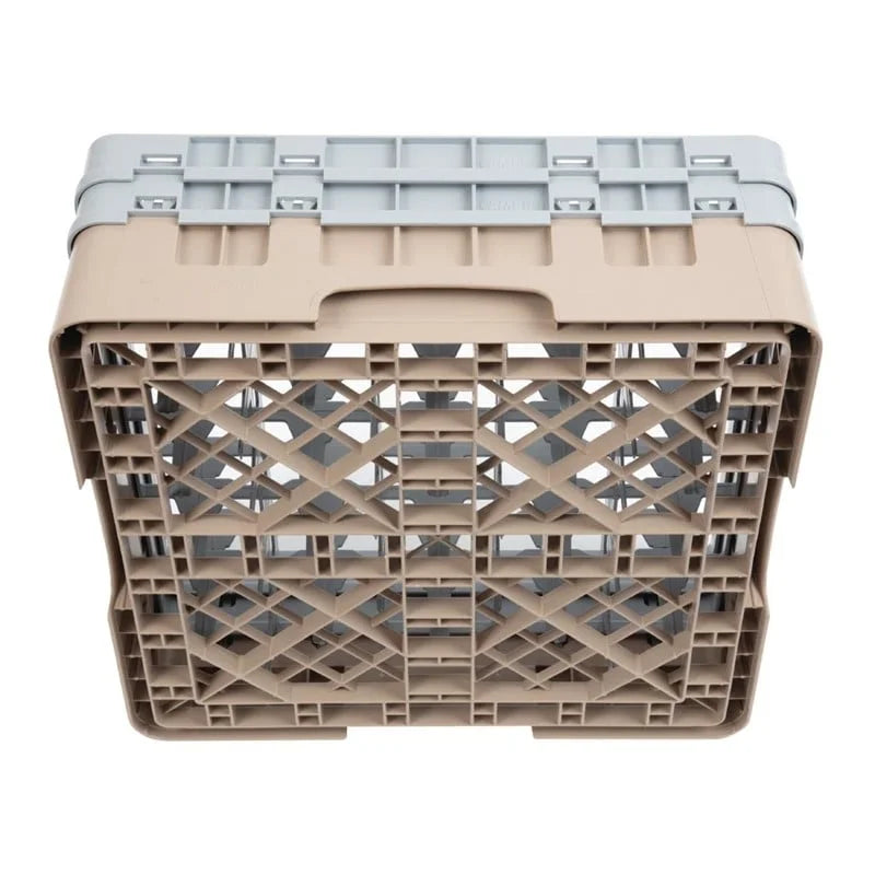 Cambro Panier lave-verres beige à 25 compartiments hauteur max. des verres 13,3 cm