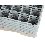Cambro Panier lave-verres beige à 25 compartiments hauteur max. des verres 29,8 cm