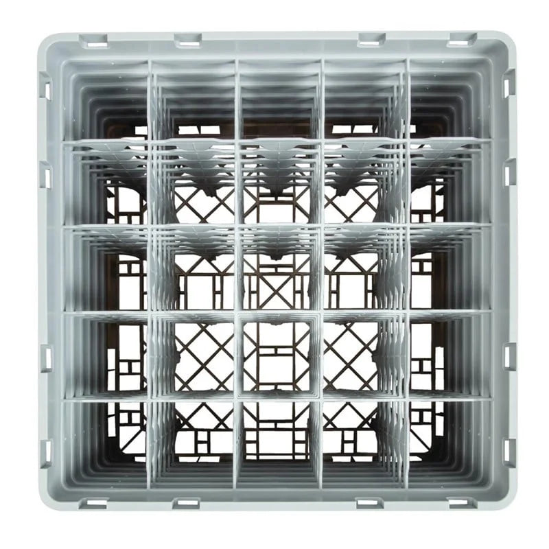 Cambro Panier lave-verres beige à 25 compartiments hauteur max. des verres 29,8 cm