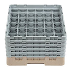 Cambro Panier de lavage pour verres beige avec 36 compartiments hauteur de verre max 25,7cm