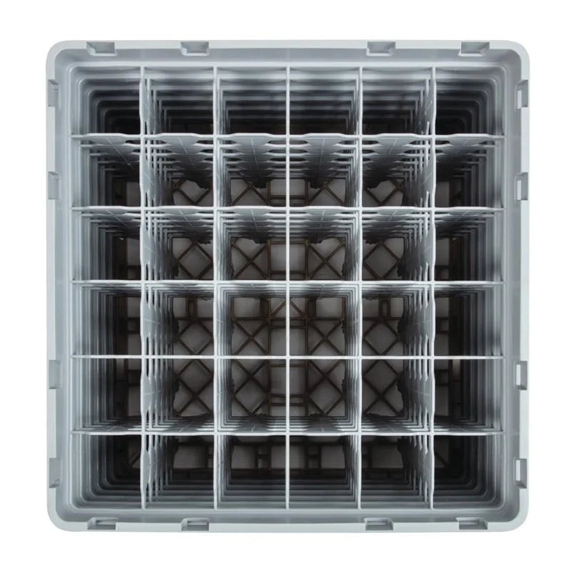 Cambro Panier de lavage pour verres beige avec 36 compartiments hauteur de verre max 29,8cm