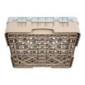 Cambro Panier de lavage pour verres beige avec 49 compartiments hauteur de verre max 9,2cm