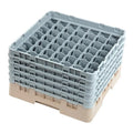 Cambro Panier de lavage pour verres beige avec 49 compartiments hauteur de verre max 25,7cm