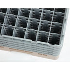 Cambro Panier de lavage pour verres beige avec 49 compartiments hauteur de verre max 25,7cm