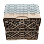 Cambro Panier de lavage pour verres beige avec 49 compartiments hauteur de verre max 25,7cm