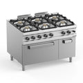 Cuisinière à gaz Série 900 - 120/90 avec four électrique - 6 feux - 39 kW