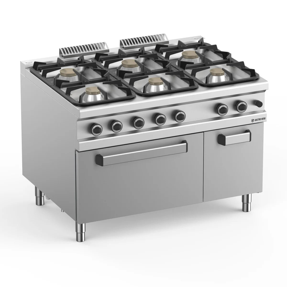 Cuisinière à gaz Série 900 - 120/90 avec four à gaz - 6 feux - 61 kW
