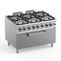Cuisinière à gaz Série 900 - 120/90 avec grand four à gaz grill - 6 feux - 64 kW