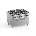 Cuisinière à gaz Série 900 - 120/90 avec grand four à gaz - 6 feux - 64 kW