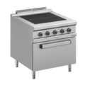 Cuisinière électrique Série 900 - 80/90 avec four électrique - 4 plaques carrées encastrées - 16 kW