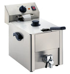 Friteuse électrique ECO 10 litres avec robinet de vidange