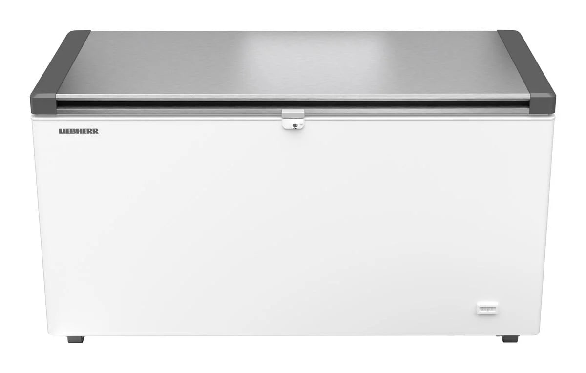 Liebherr coffre congélateur EFL 4656 blanc avec couvercle en acier inoxydable