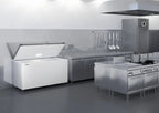 Liebherr coffre congélateur EFL 4656 blanc avec couvercle en acier inoxydable