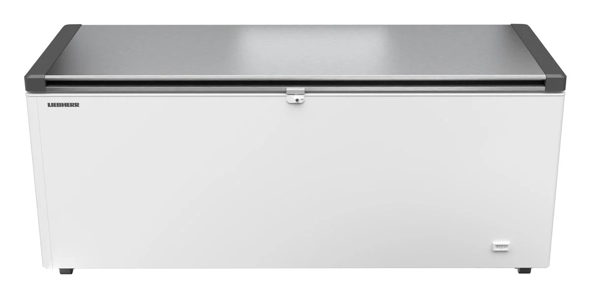 Liebherr coffre congélateur EFL 6056 blanc avec couvercle en acier inoxydable