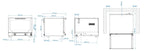 Tecnoeka Four à chaleur tournante électrique 600x400 mm