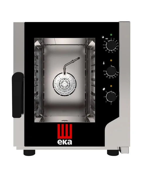 Tecnoeka Four mixte électrique numérique 5 x GN 2/3 avec commande manuelle et fonction vapeur