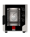 Tecnoeka Four mixte électrique numérique 5 x GN 2/3 avec commande manuelle et fonction vapeur