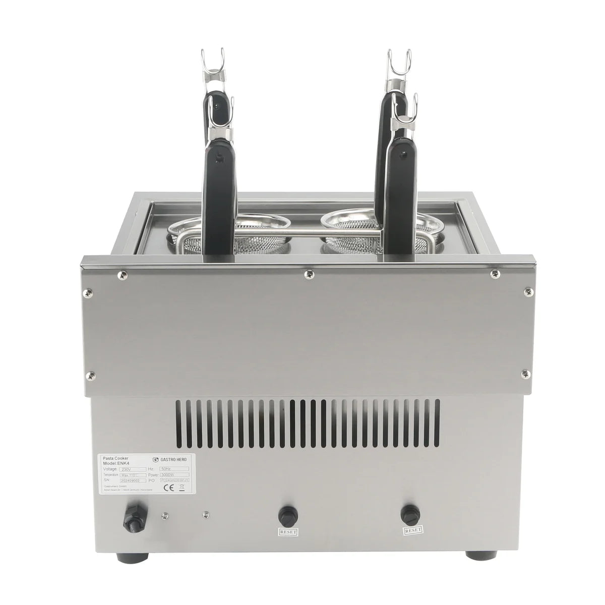 Cuiseur à pâtes électrique - 4 paniers - 16,5 L