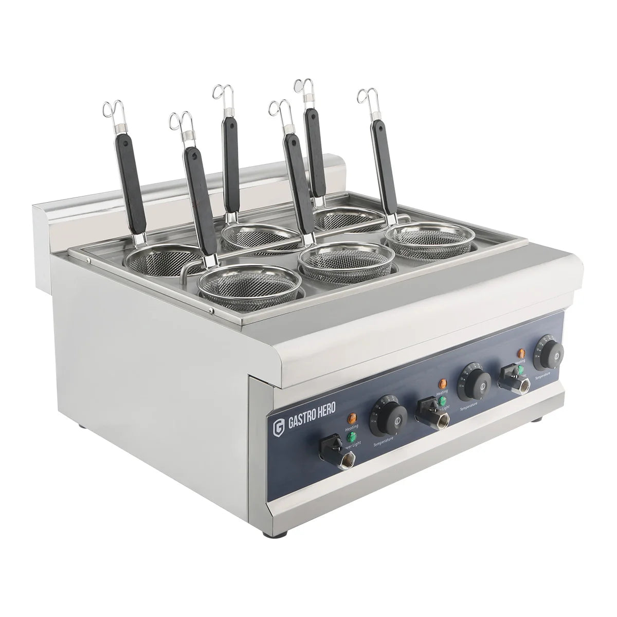 Cuiseur à pâtes électrique - 6 paniers à pâtes - 24,75 L