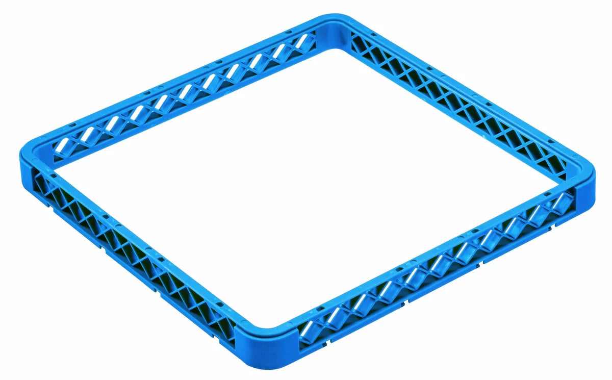 Surélévation sans compartiments pour panier de lavage 500x500 mm, bleu