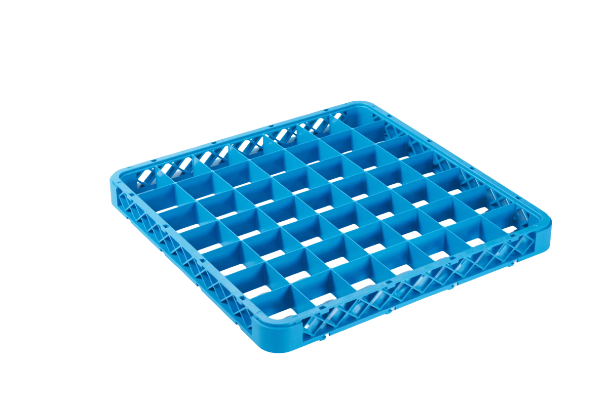 Rehausse 49 compartiments 60x60 mm pour panier de lavage, bleu