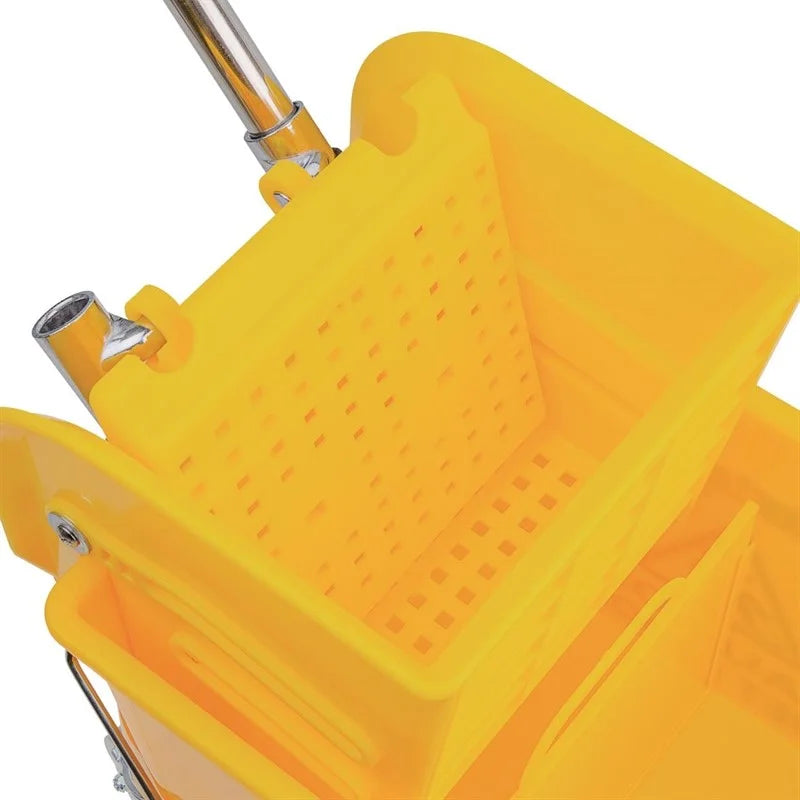 Jantex Seau à frange avec presse à frange jaune 20L