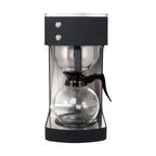 Machine à café filtre ECO 2 litres noire avec verseuse en verre incluse, 100 tasses/heure, machine à café professionnelle