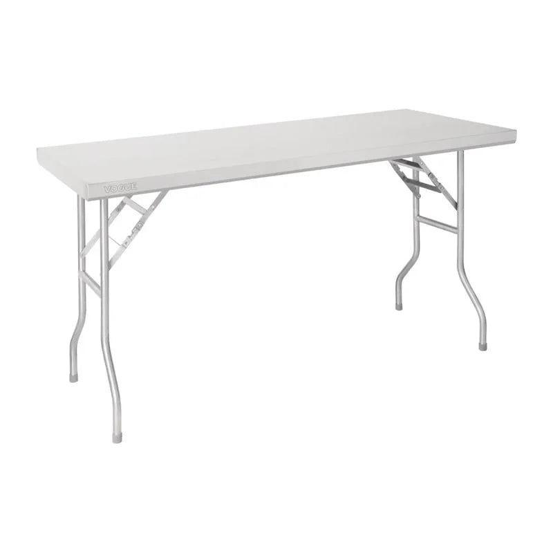 Table de travail pliante en acier inoxydable Vogue 1220x610x780mm
