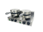 Gaufrier rond double